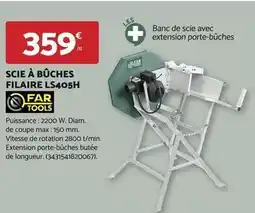 Bricomarché Far - scie à bûches filaire ls405h offre