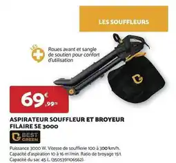 Bricomarché Aspirateur souffleur et broyeur filaire se 3000 offre
