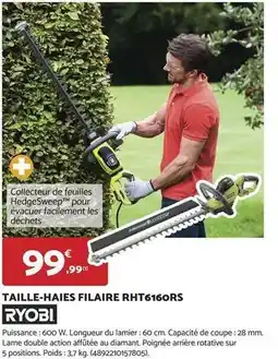 Bricomarché Ryobi - taille-haies filaire rht616or offre