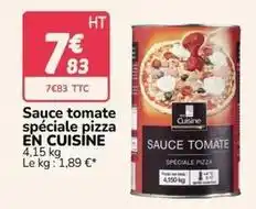Promocash Sauce tomate spéciale pizza en cuisine offre