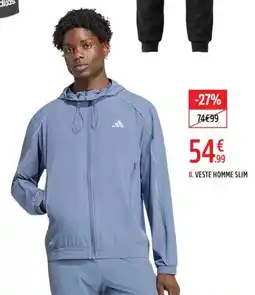 Intersport Adidas Veste homme slim offre