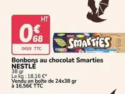 Promocash Nestlé - bonbons au chocolat smarties offre