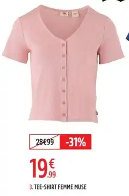 Intersport TEE-SHIRT FEMME MUSE offre