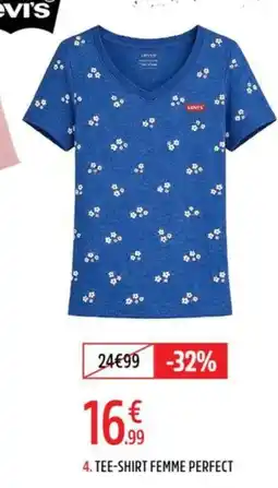 Intersport LEVI'S TEE-SHIRT FEMME PERFECT offre