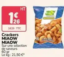 Promocash Crackers miaow offre