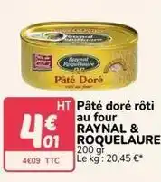 Promocash Pate doré rôti au four offre