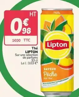 Promocash Lipton - thé offre