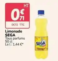 Promocash Sega - limonade offre