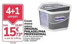 Promocash Philadelphia - cream cheese nature original offre