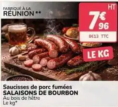 Promocash Saucisses de porc fumées offre