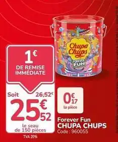 Promocash Chupa chups - forever fun offre
