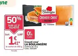 Promocash La boulangére - crousti croq offre