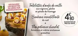 Promocash Tartelettes d'eaufs de caille les recettes du mensur et pétale de fromage et pistaches offre