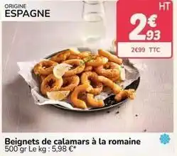 Promocash Beignets de calamars à la romaine offre