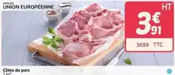 Promocash Côtes de porc offre