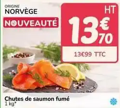 Promocash Chutes de saumon fumé offre