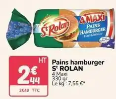 Promocash Pains hamburger offre