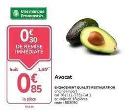 Promocash Cat - avocat offre