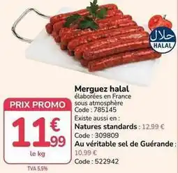 Promocash Promo - merguez halal offre