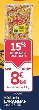 Promocash Carambar - minis mix offre