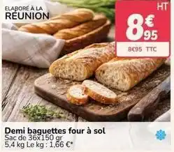 Promocash Demi baguettes four à sol offre