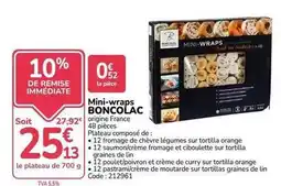 Promocash Boncolac - mini-wraps offre
