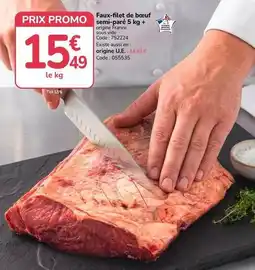 Promocash Promo - faux-filet de bœuf semi-paré 5 kg + offre