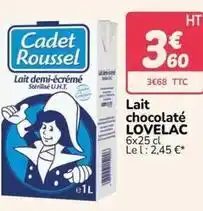 Promocash Lait chocolate offre
