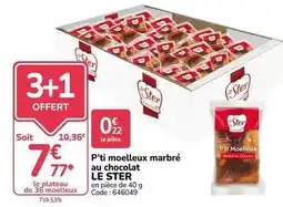 Promocash Le ster - p'tit moelleux marbré au chocolat offre