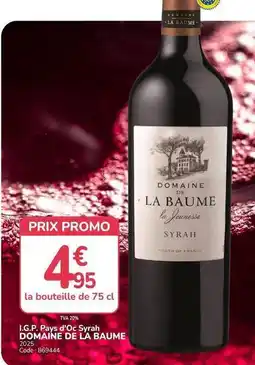 Promocash Promo - i.g.p. pays d'oc syrah offre