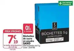 Promocash Promo - bûchettes de sucre en poudre offre