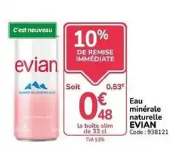 Promocash Evian - eau minérale naturelle offre