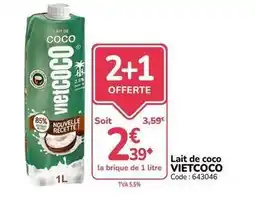 Promocash Lait de coco offre