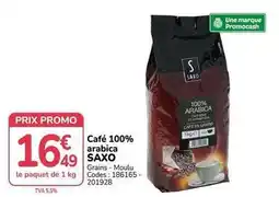 Promocash Saxo - café 100% arabica offre