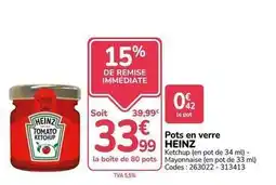 Promocash Heinz - pots en verre offre