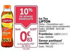 Promocash Lipton - ice tea offre