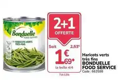 Promocash Bonduelle - haricots verts très fins offre