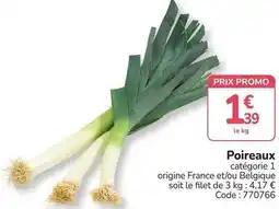 Promocash Promo - poireaux offre