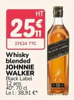 Promocash JOHNNIE WALKER Whisky blended offre