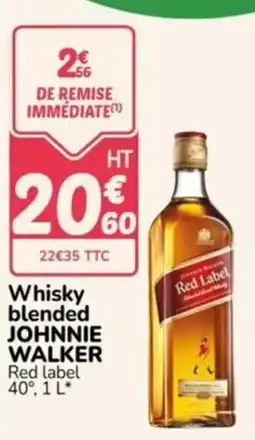 Promocash JOHNNIE WALKER Whisky blended offre