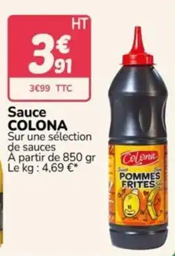 Promocash COLONA Sauce offre