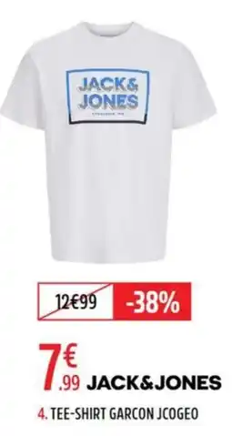 Intersport JACK&JONES TEE-SHIRT GARCON JC0GEO offre