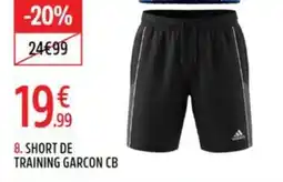 Intersport Adidas tee-shirt de training garcon cb offre