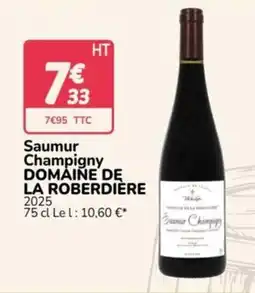 Promocash DOMAINE DE LA ROBERDIERE Saumur Champigny offre