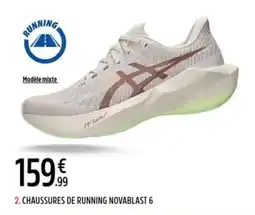 Intersport ASICS CHAUSSURES DE RUNNING NOVABLAST 6 offre