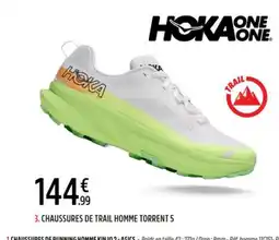 Intersport HOKA ONE ONE CHAUSSURES DE TRAIL HOMME TORRENT 5 offre