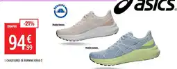 Intersport ASICS CHAUSSURES DE RUNNING KINJO 2 offre