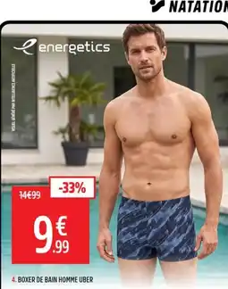 Intersport energetics BOXER DE BAIN HOMME UBER offre