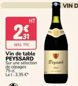 Promocash Peyssard Vin de table offre