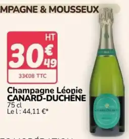 Promocash CANARD-DUCHÊNE Champagne Léonie offre
